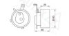 AUTEX 641776 Tensioner Pulley, timing belt